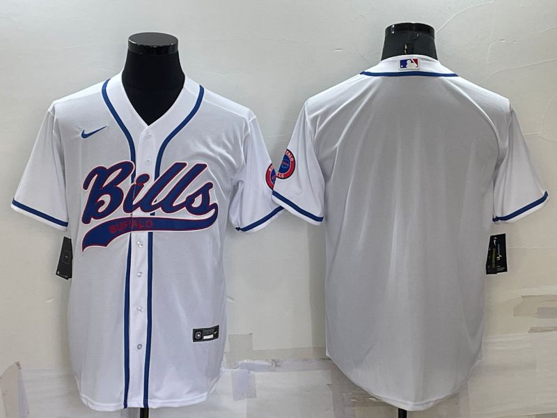 Men Buffalo Bills Blank White 2022 Nike Co branded NFL Jersey->los angeles chargers->NFL Jersey